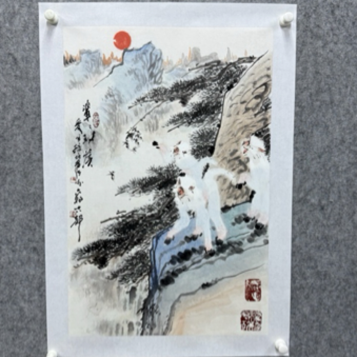 徐培晨～国画写意水墨作品三开 70✖️46 现货