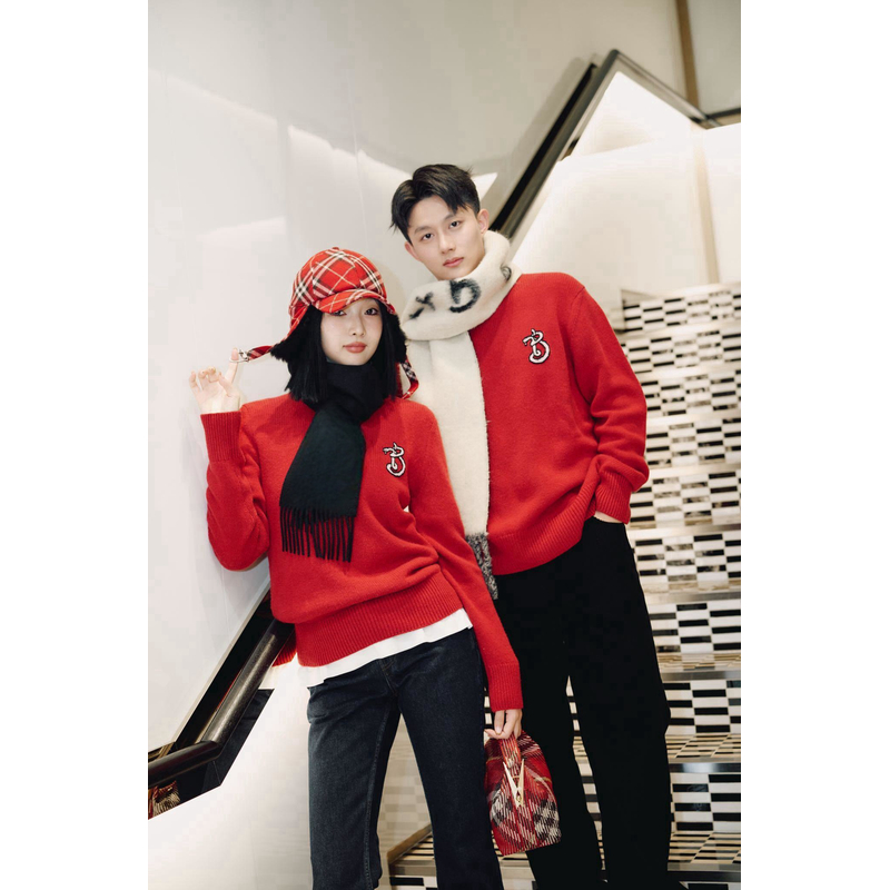 【LL】【LJ】莉家新款蛇年限定男女同款套头毛衣