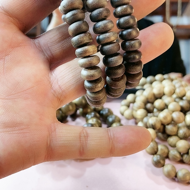 阴沉木手串/手链富森红土算盘珠