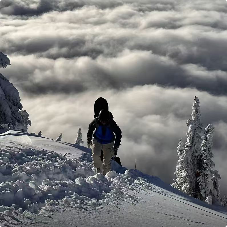 Down ||  男女情侣户外拒水防寒保暖连帽冲锋羽绒外套-ZS