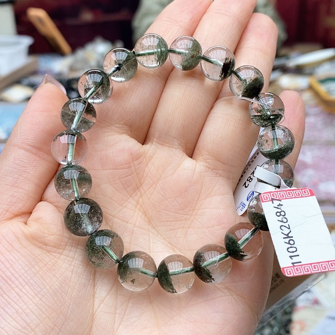 水晶手链未镶嵌E282 绿幽灵 10m+