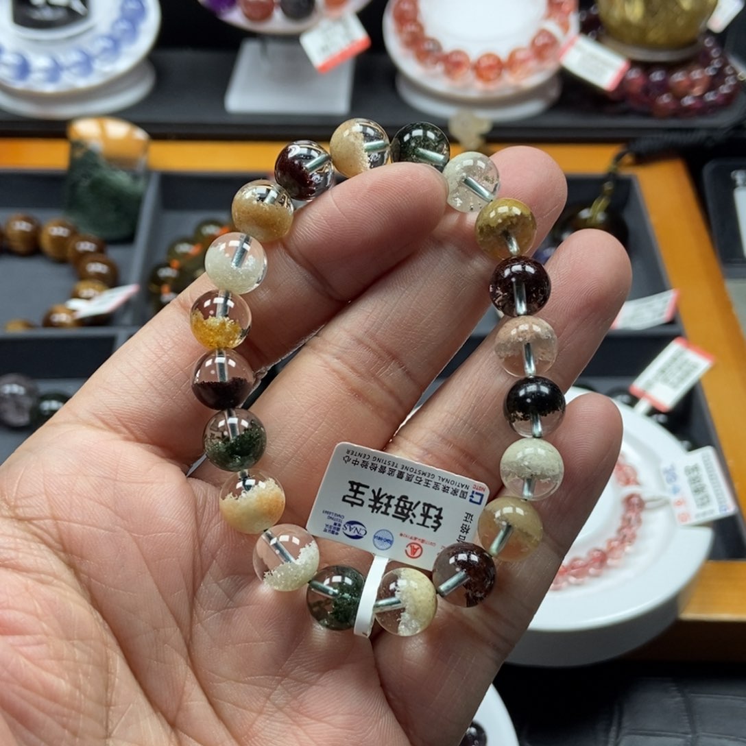 水晶四季幽灵手链9未镶嵌超****鱼