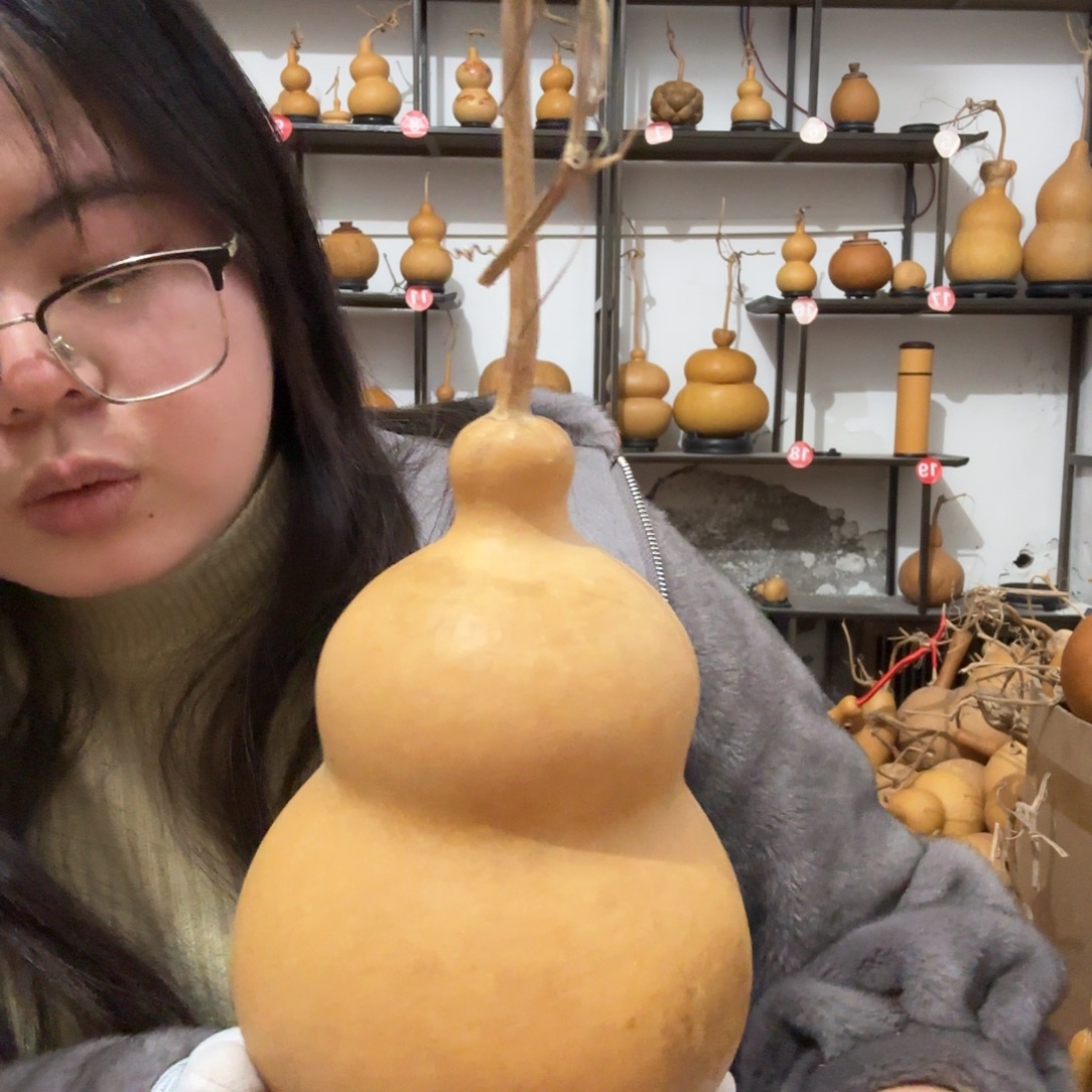 胖***羽天然植物葫芦摆件