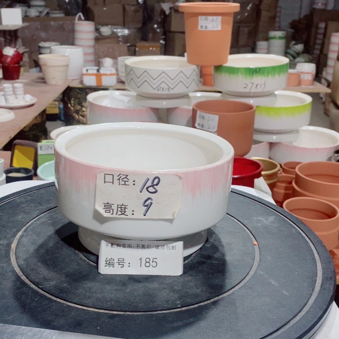 微瑕花盆-185-口18×9-1个