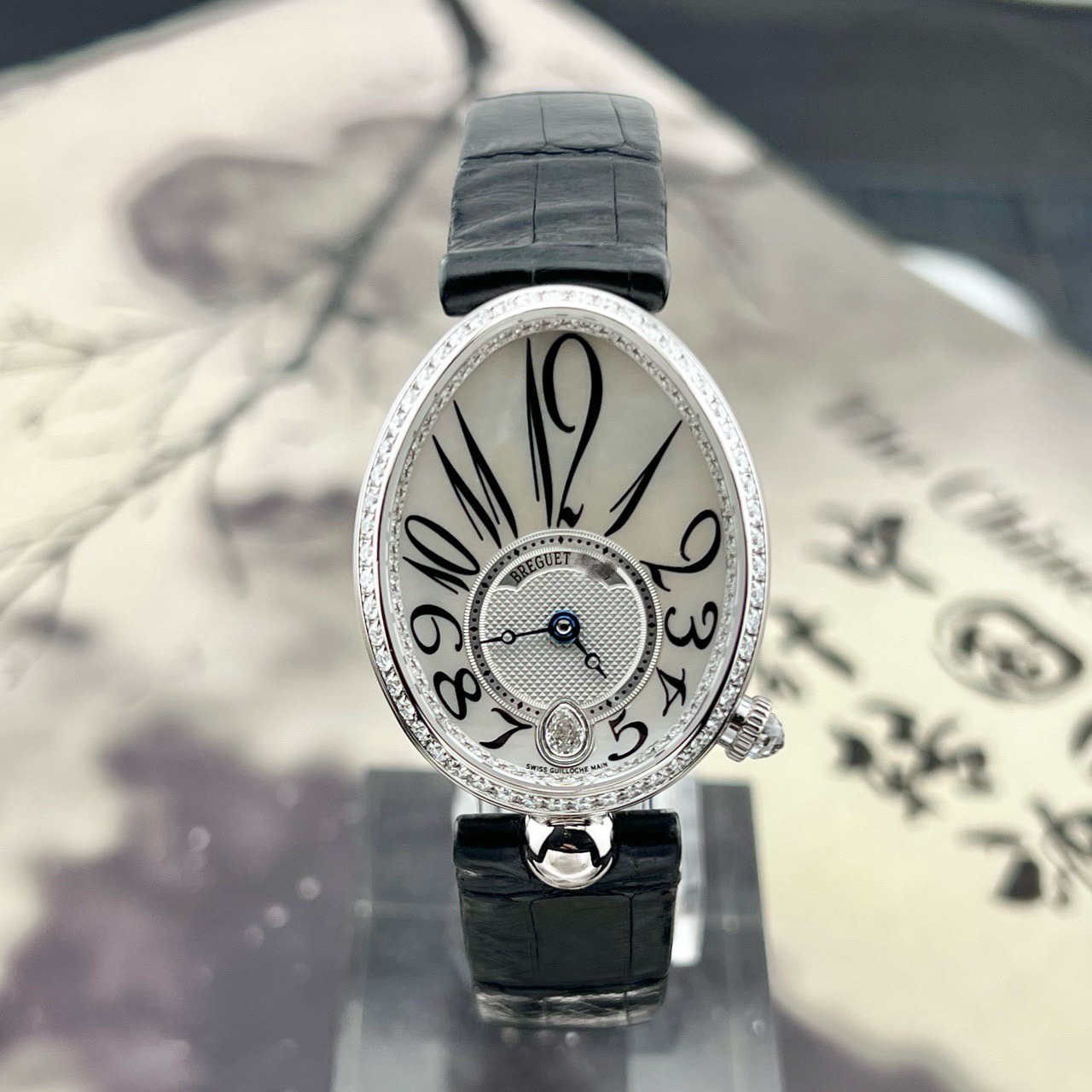 99新 BREGUET/宝玑 单表 8918bb 那不勒斯 36mm 白金 原镶钻