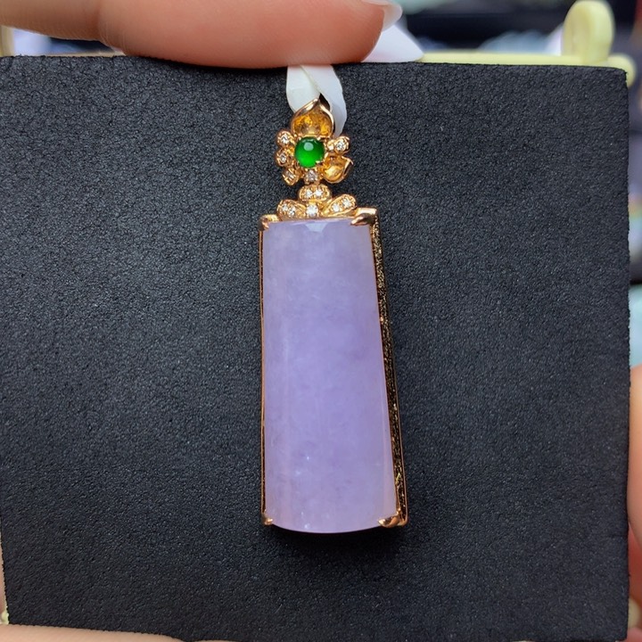 翡翠手链18K金镶嵌翡翠