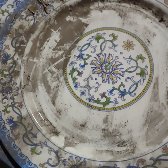 瓷发两个平盘，口径27国营四厂库存货