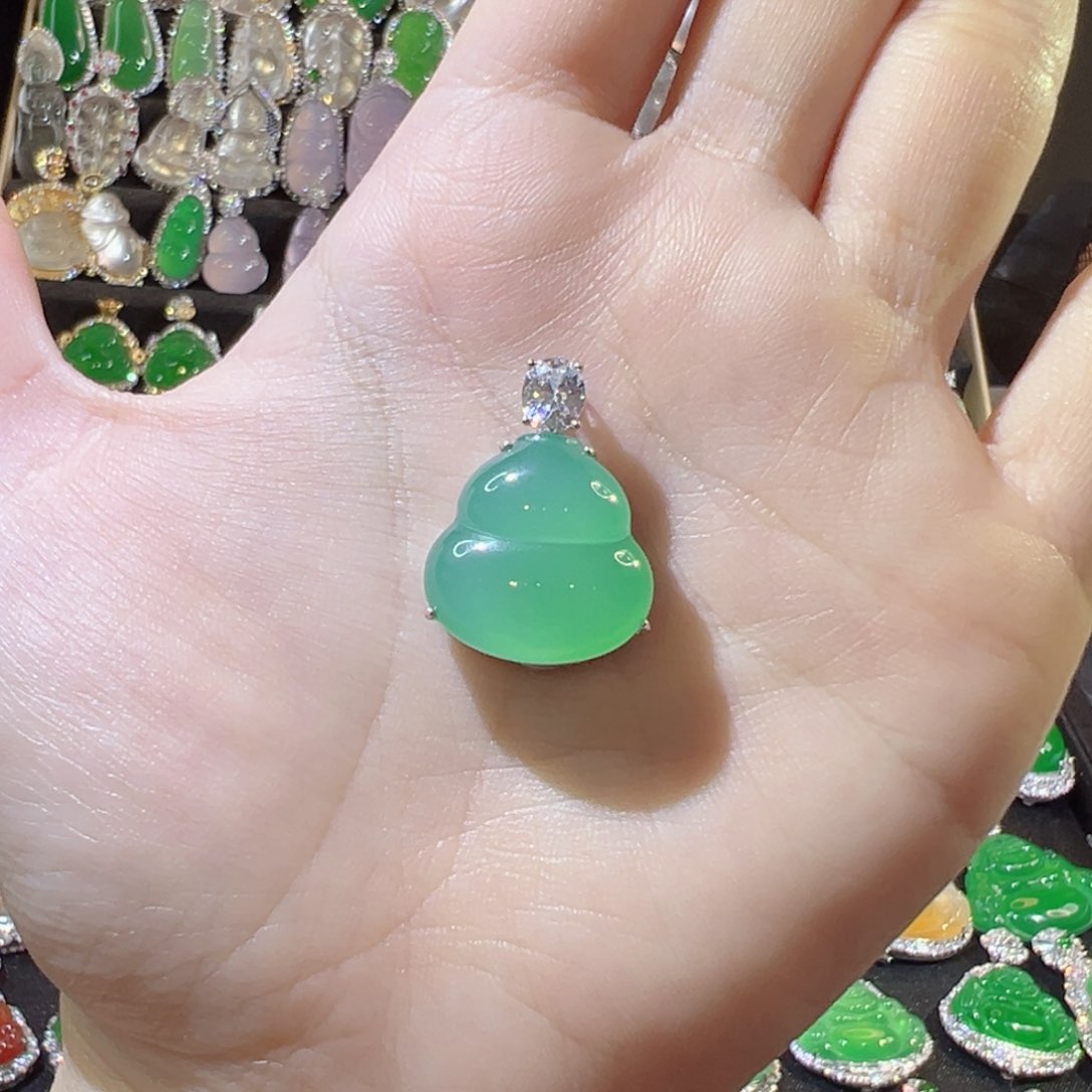 玛瑙/玉髓颈饰银S925镶嵌