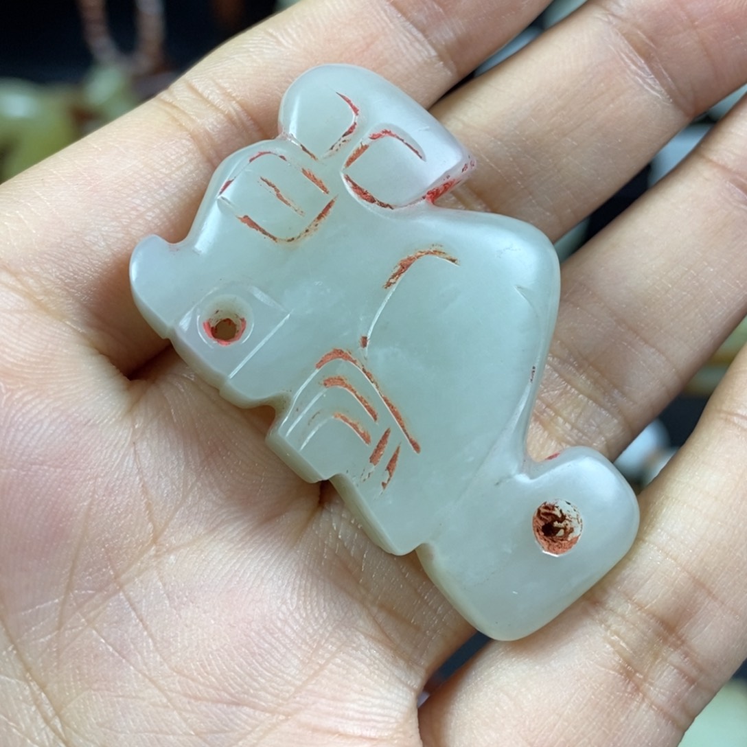 和田玉未镶嵌挂件