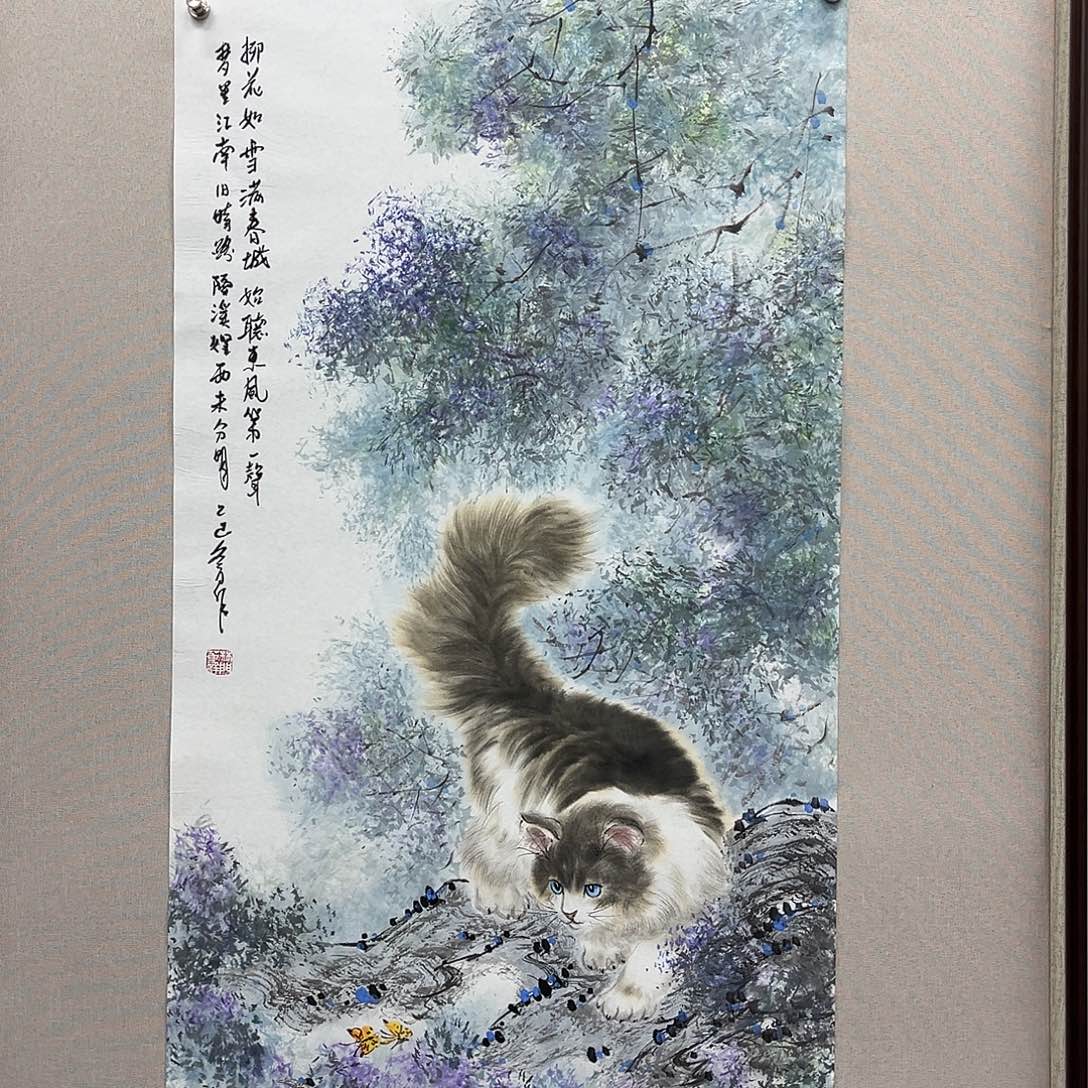 国画艺术家真人手绘