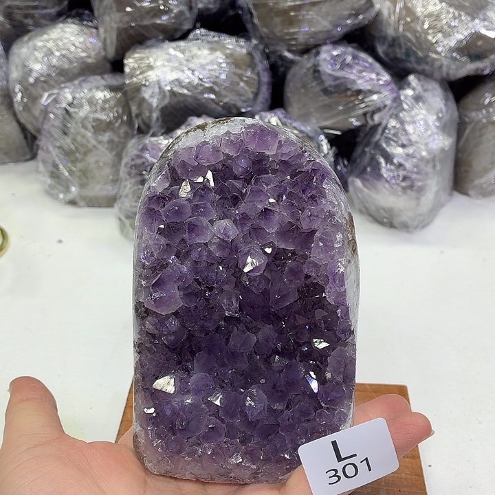 水晶未镶嵌摆件天然紫水晶