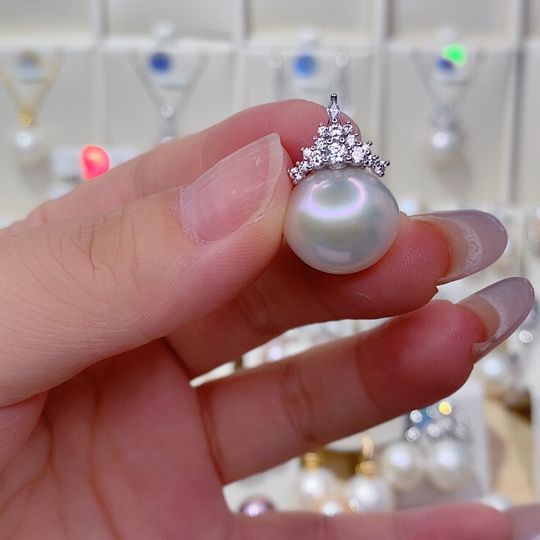 淡水珍珠未镶嵌吊坠(赠链)