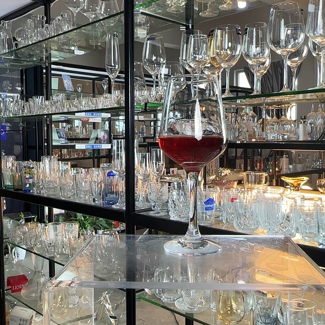 玻璃手柄款12个430毫升红酒杯