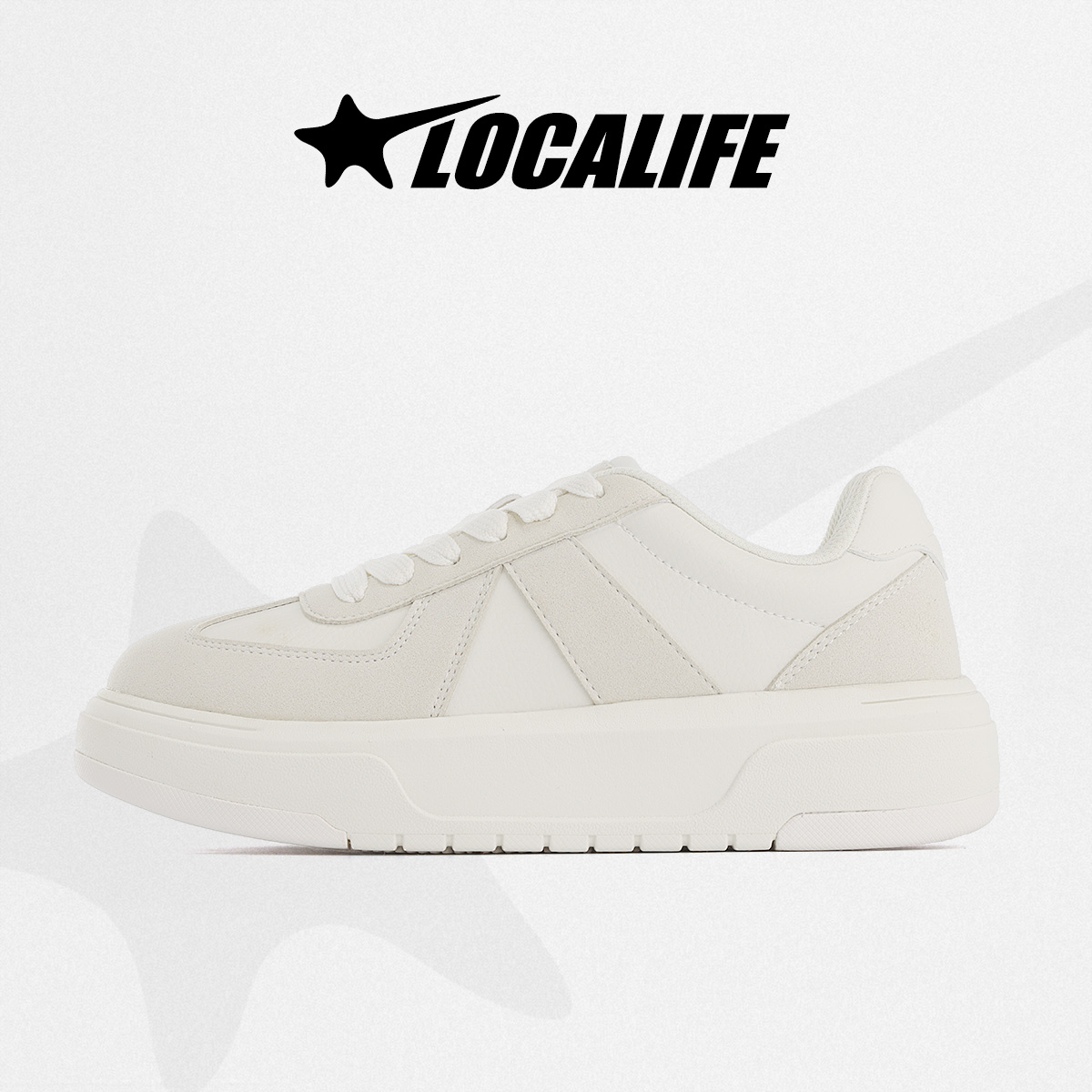 爆款新款厚底增高情侣百搭低帮男鞋通勤休闲小白鞋开车板鞋潮米白