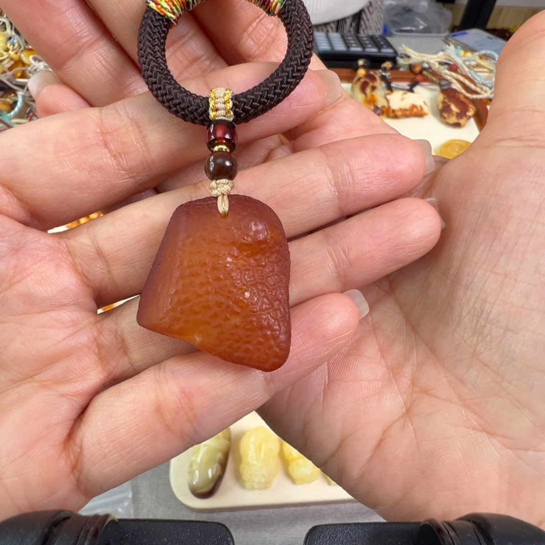 琥珀吊坠(不含链)未镶嵌蜜蜡