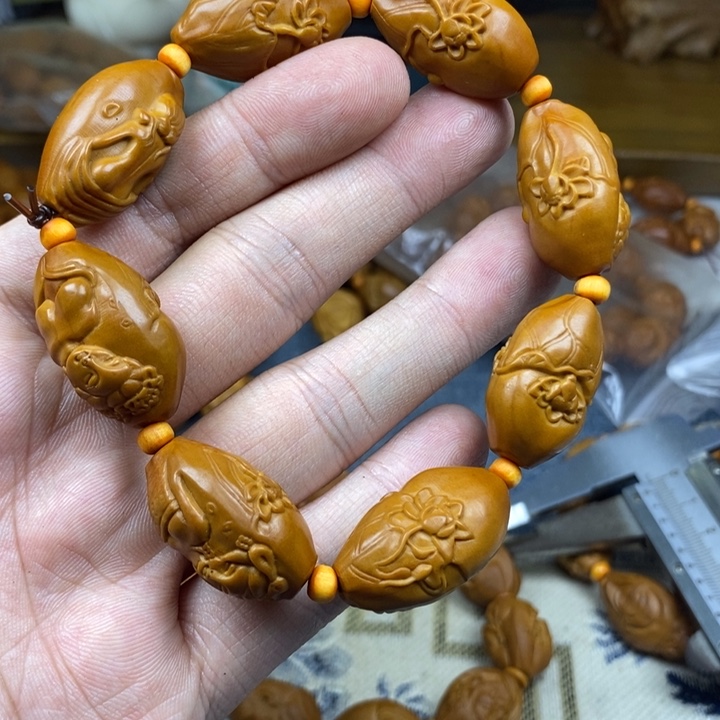 橄榄核手串/手链橄榄核雕工艺手串