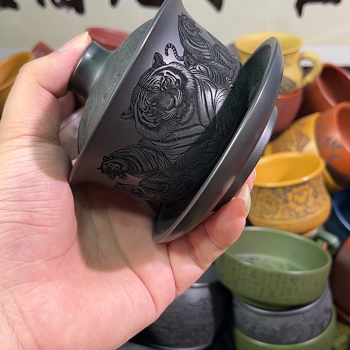 茶杯紫砂全手工紫砂主人杯