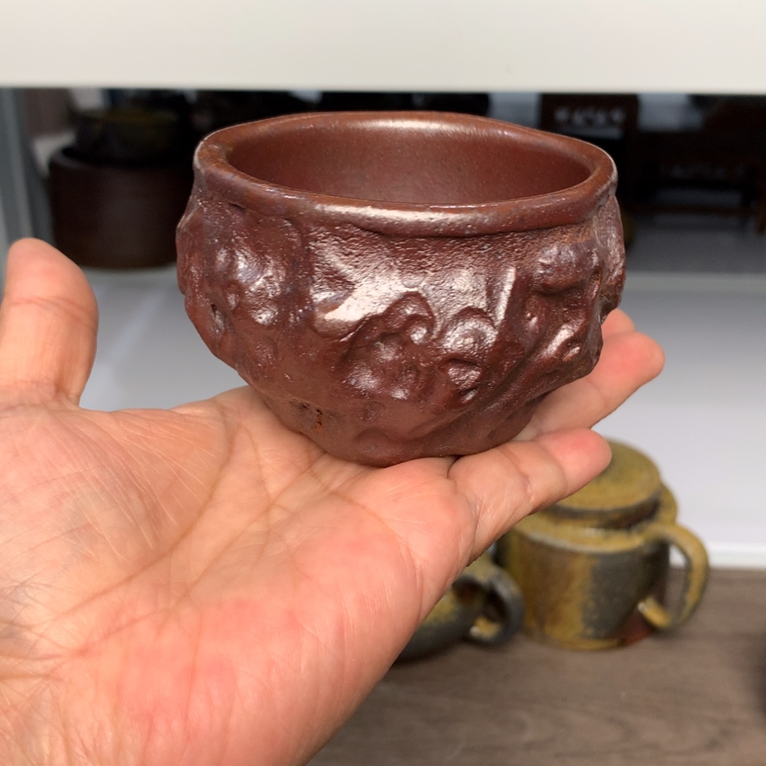 茶壶紫砂纯自然柴烧