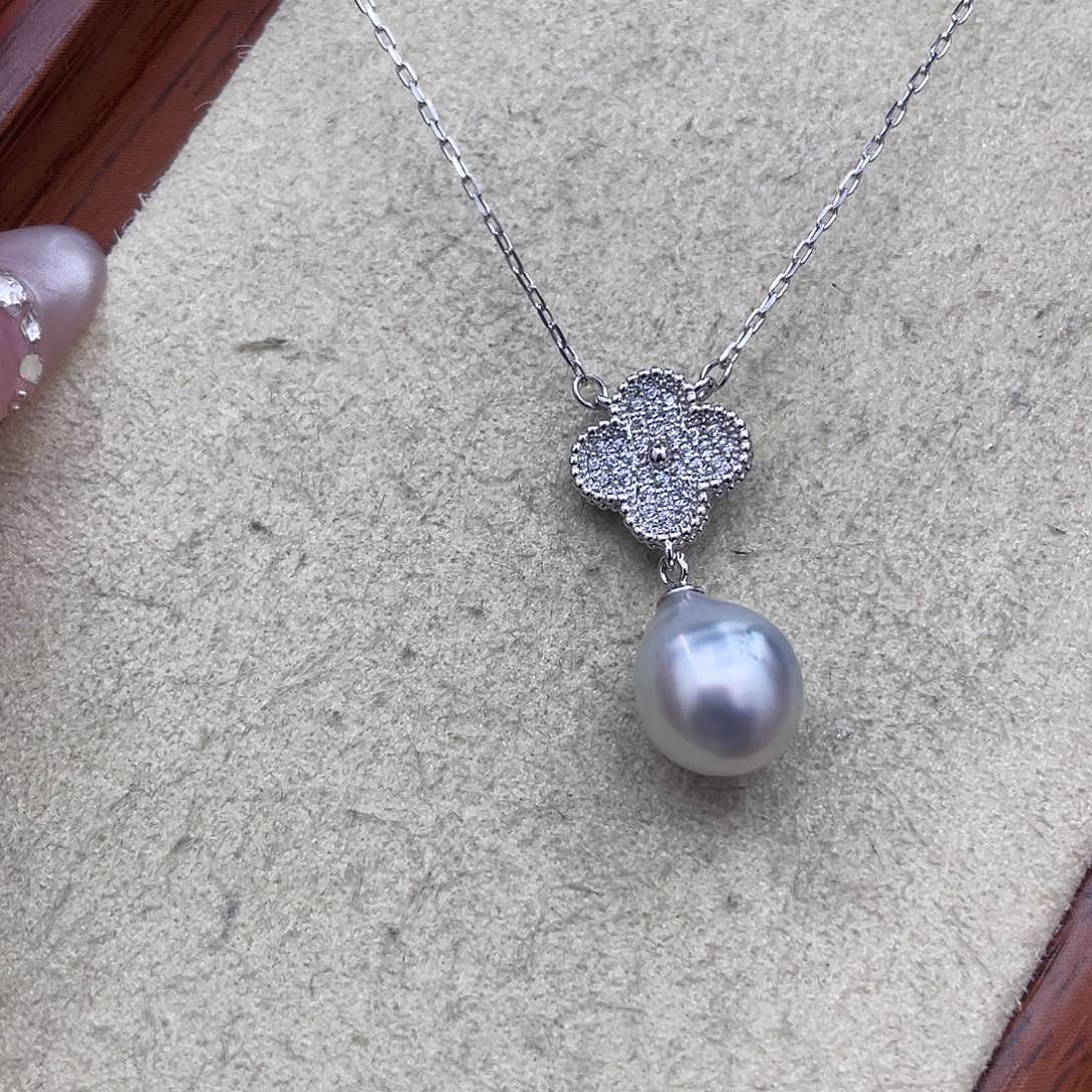 银S925镶嵌颈饰海水珍珠