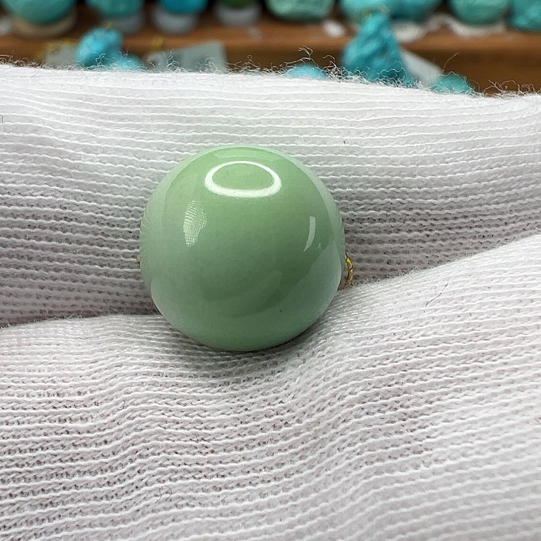 绿松石圆珠 未镶嵌