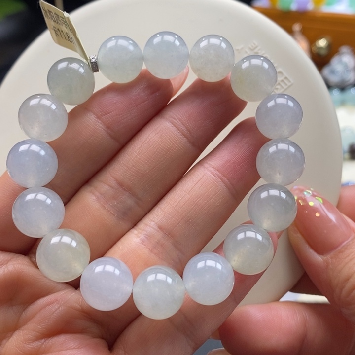 翡翠吊坠(不含链)未镶嵌翡翠冰珠手串卡11+