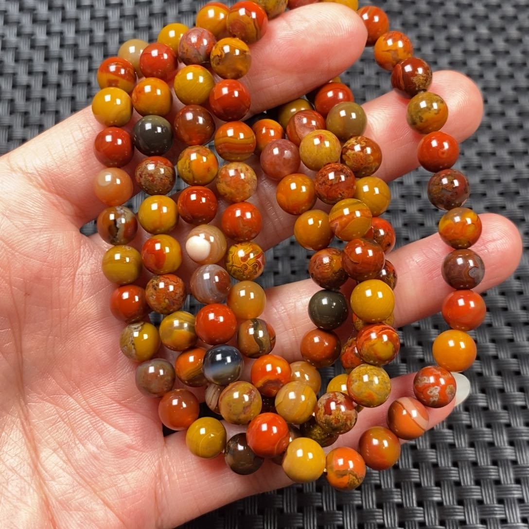 玛瑙/玉髓项链未镶嵌战国红项链