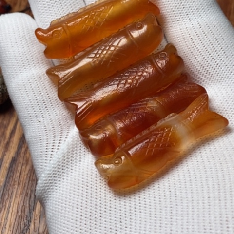 空***雨玛瑙/玉髓未镶嵌珠子