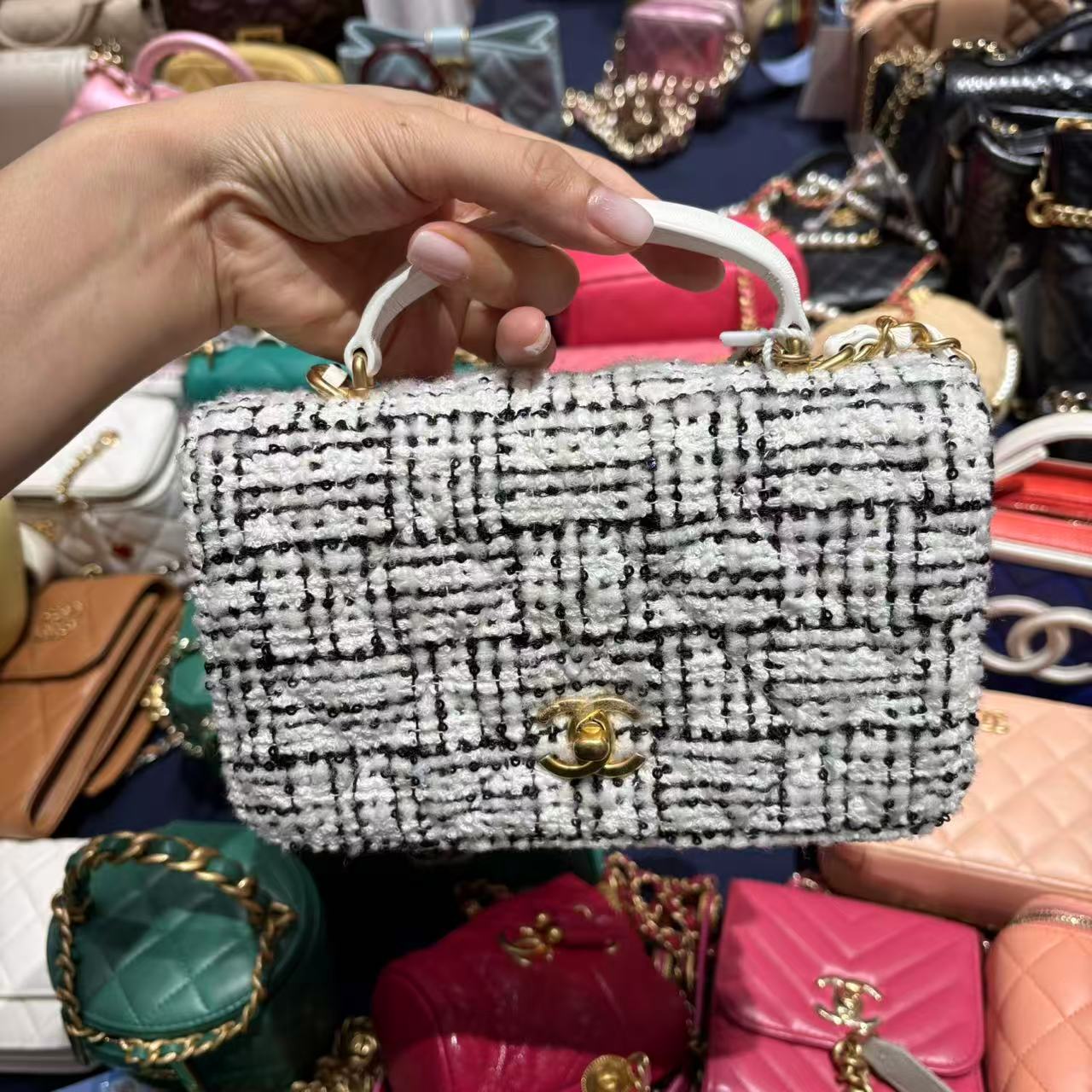 95新 Chanel/香奈儿 香奈儿斜挎包/芯片/6.11/晓晓