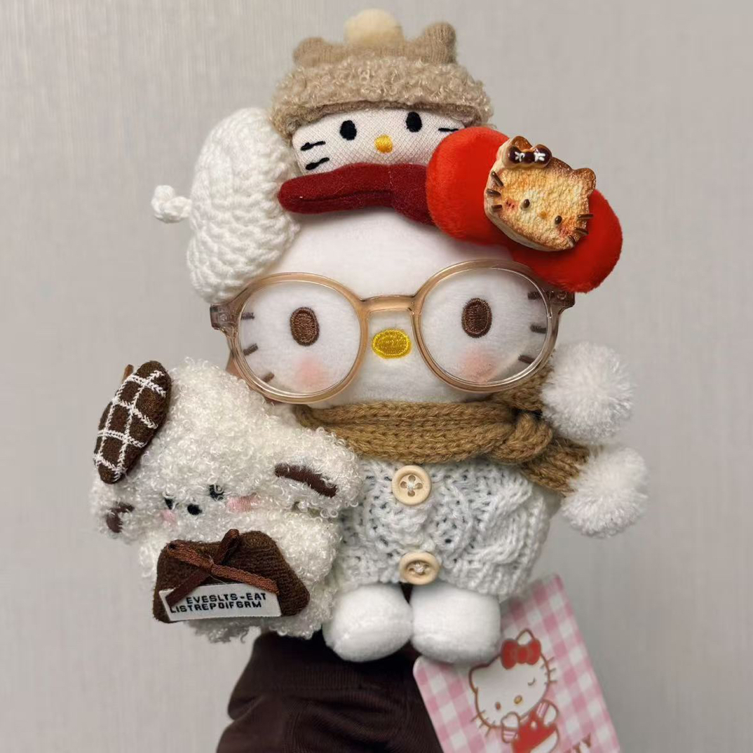 正版Hellokitty颜值超高冬日小暖团包包挂件