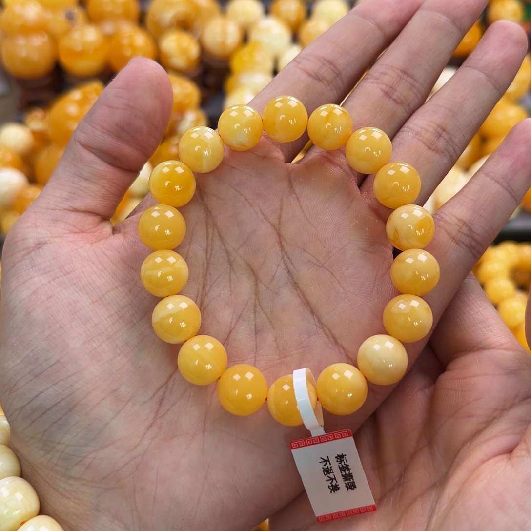 琥珀未镶嵌珠宝奇石12mm同料