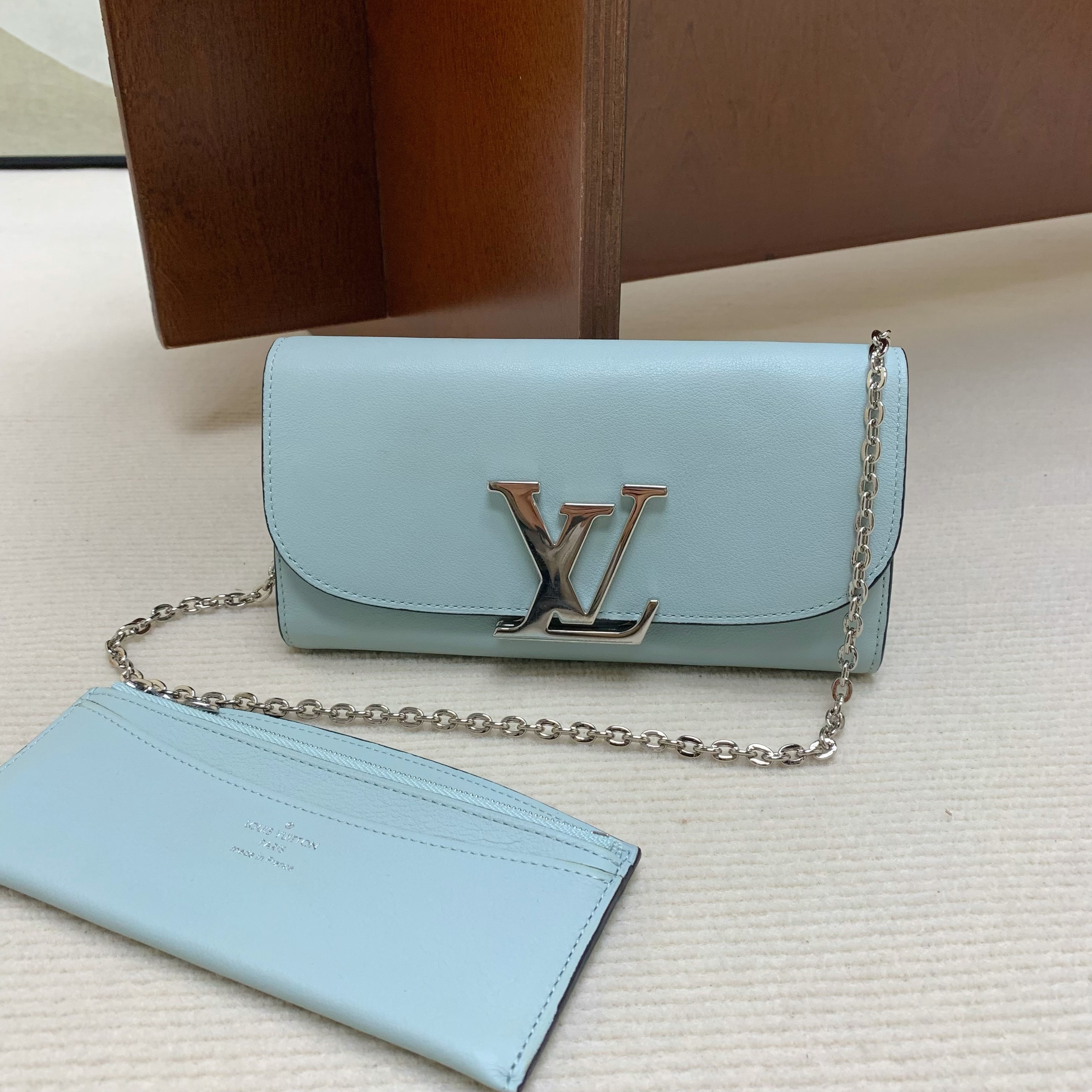 95新 LouisVuitton/路易威登 【清新蓝绿】lvtwist法棍子母0975
