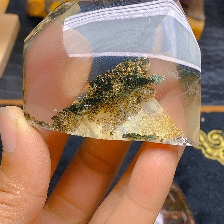 水晶天然幽灵把件未镶嵌?****姐