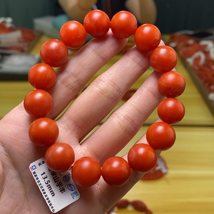 南红玛瑙未镶嵌13.5mm