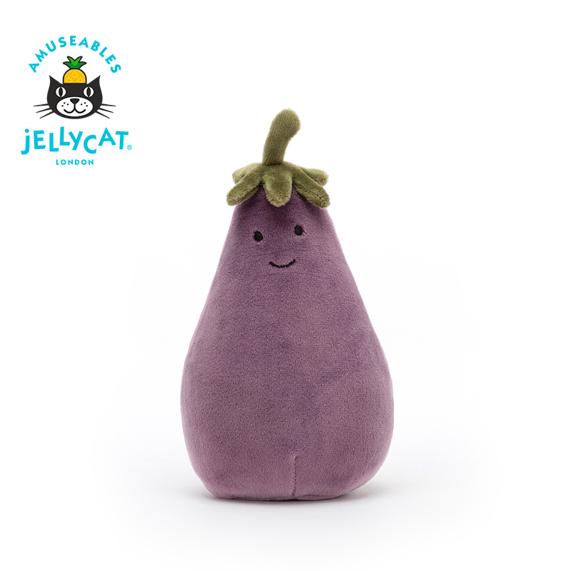 英国Jellycat海外活泼茄子茄总陪伴玩偶安抚毛绒玩具生日七夕礼物