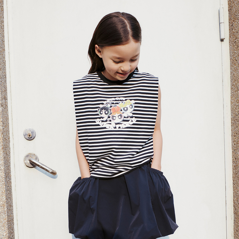 littlemoco童装背心T恤#KBC2VETT06