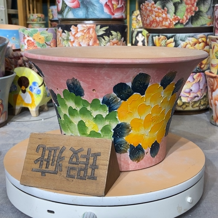 红陶景德镇艺术手绘作品