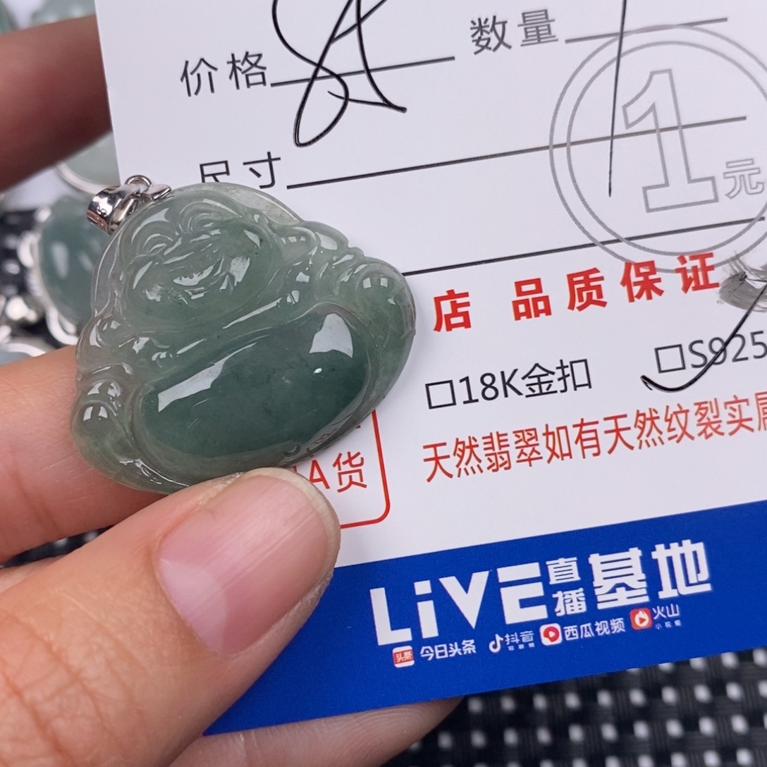 翡翠银S925镶嵌颈饰