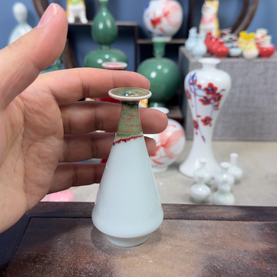 陶瓷手工小花器摆件