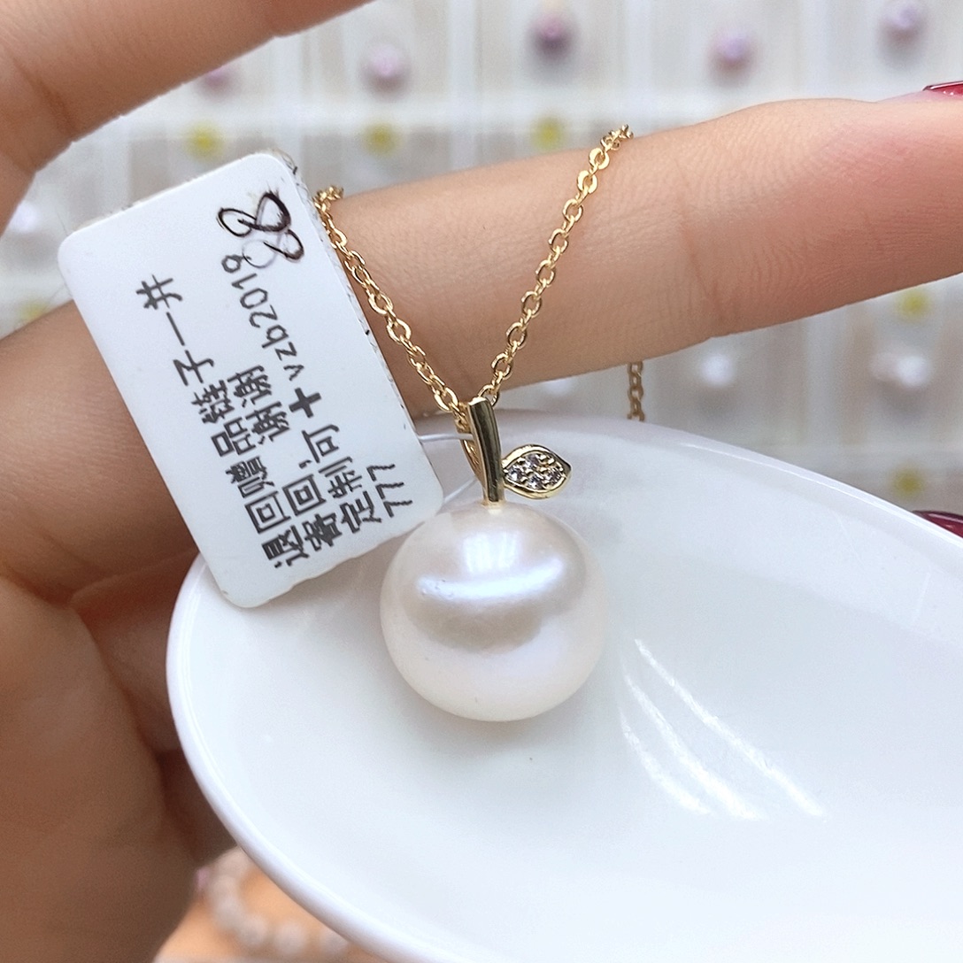 颈饰合金淡水珍珠