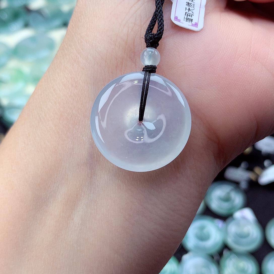 翡翠未镶嵌颈饰编号31尺寸22.8-5.7