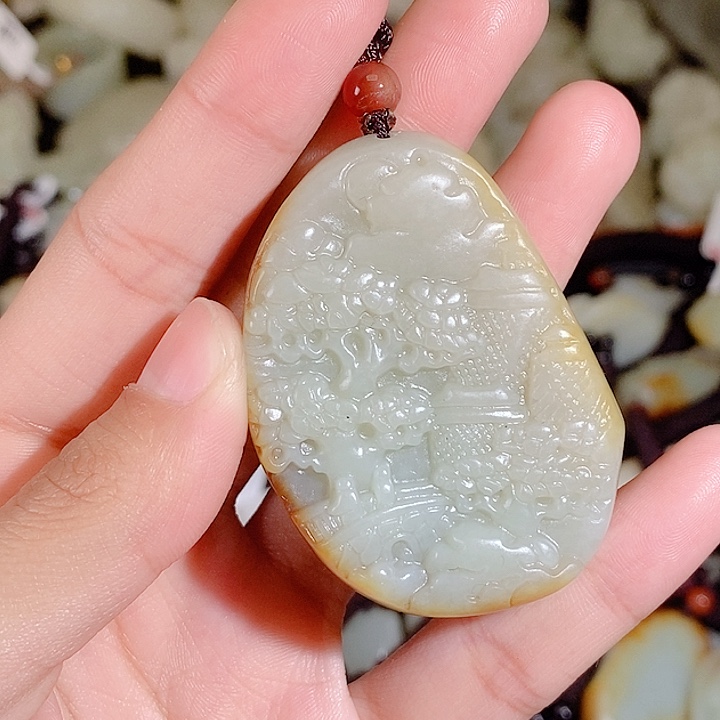 和田玉未镶嵌颈饰