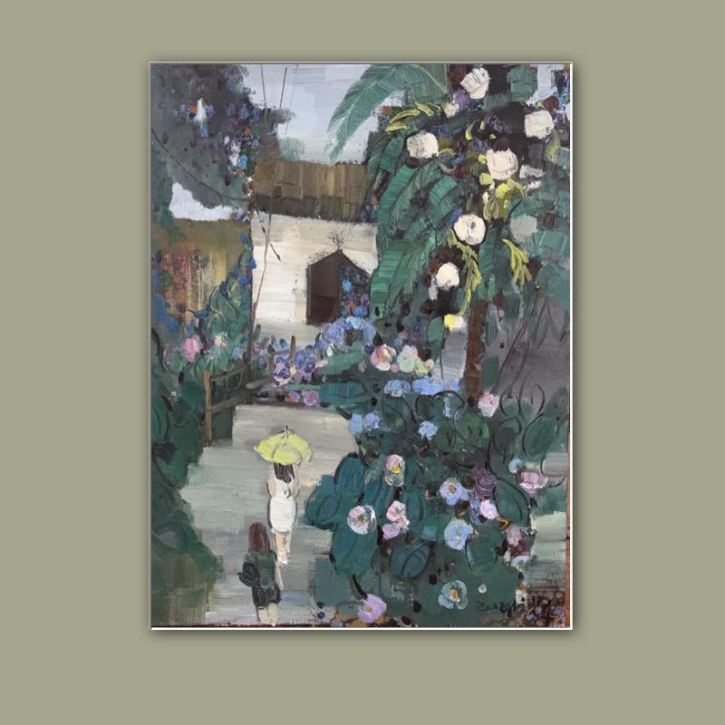 浙江省美赵伯辉老师作品《我的秘密花园》尺寸60.80