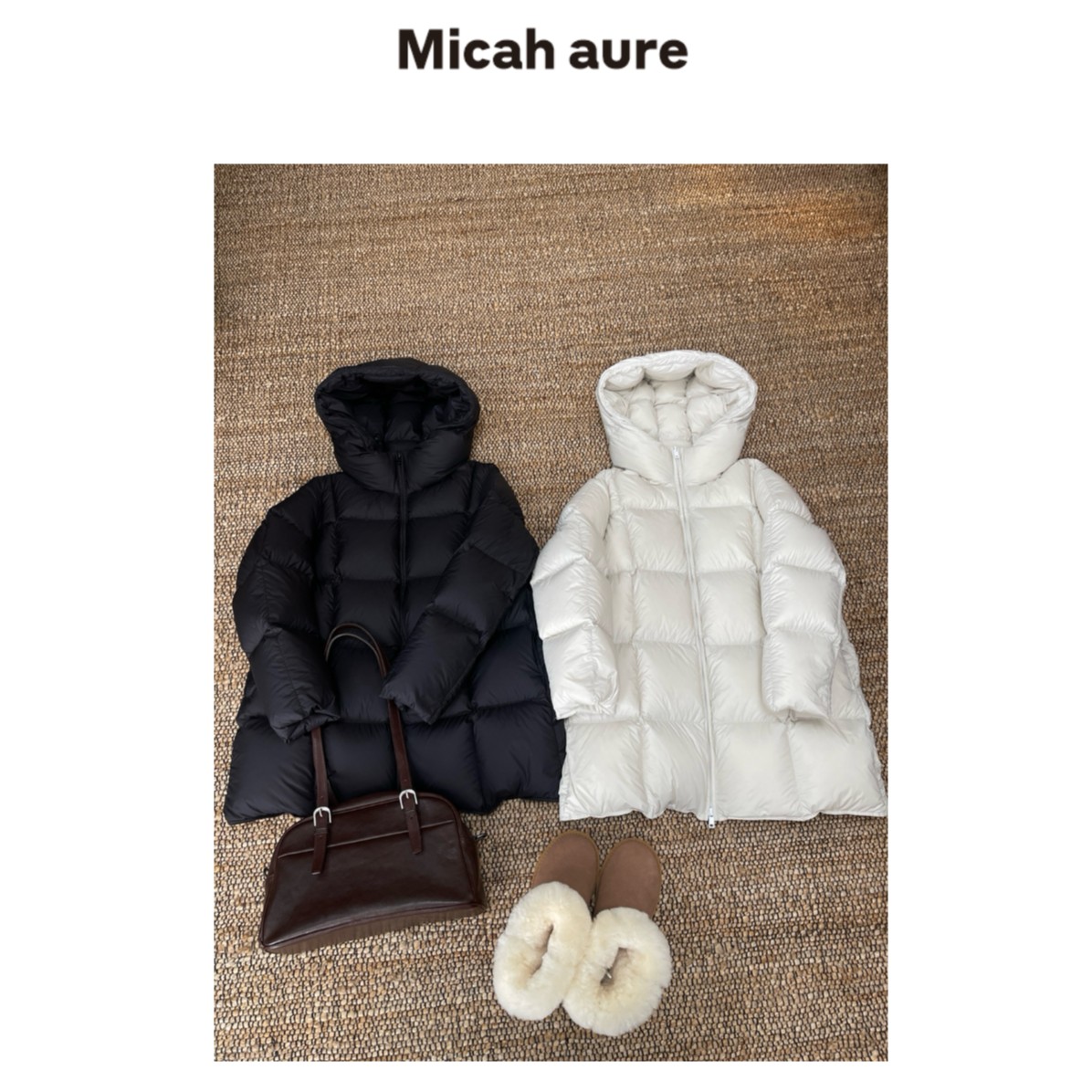 Micah  aure 「大白鹅」～贵货～大朵90%白鹅绒泡芙款鹅绒服