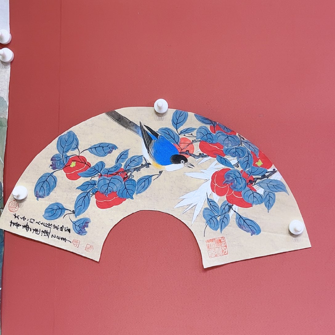 国画侯果山老师亲笔手绘作品朵 