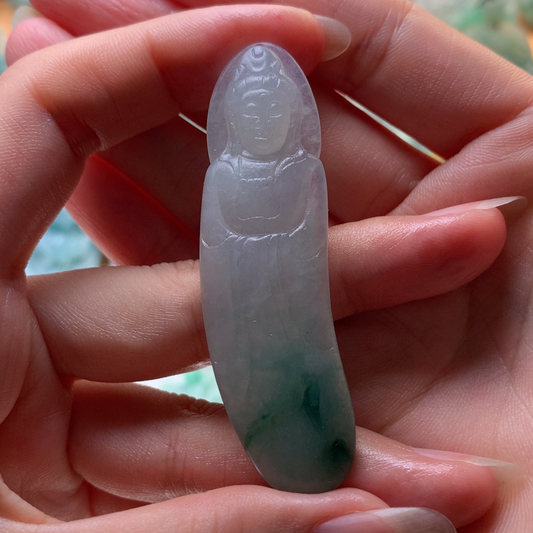 定制翡翠未镶嵌观音
