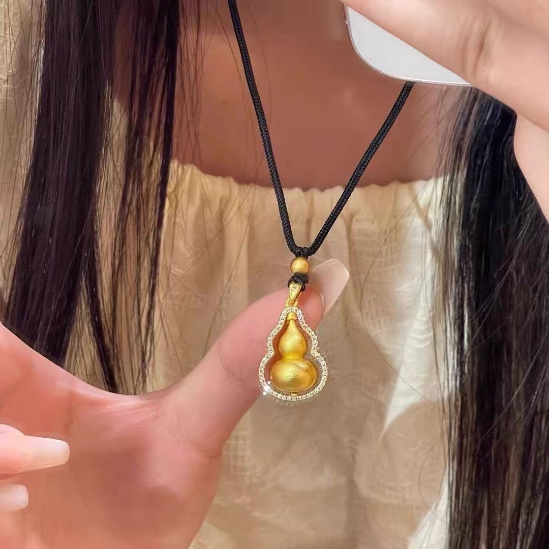  【金丝葫芦吊坠】纯手工制作通体一色实心