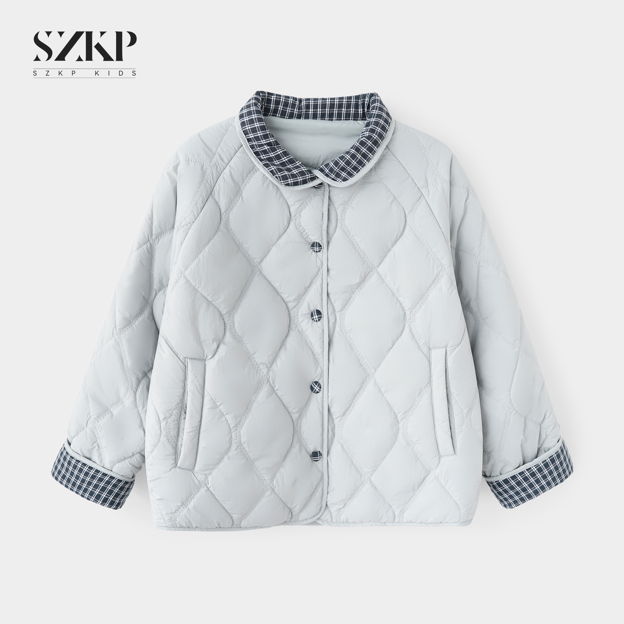 SZKP冬季新款女童装保暖上衣中大童休闲儿童加厚外套YNYD556746