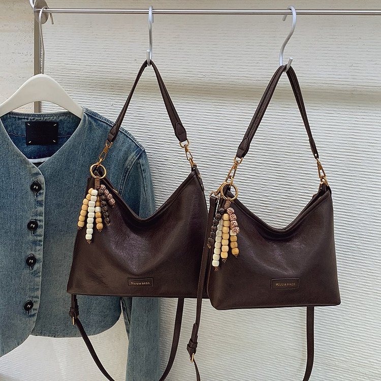 托特包大容量休闲百搭斜挎包高档轻奢单肩包软皮水桶包2025新款