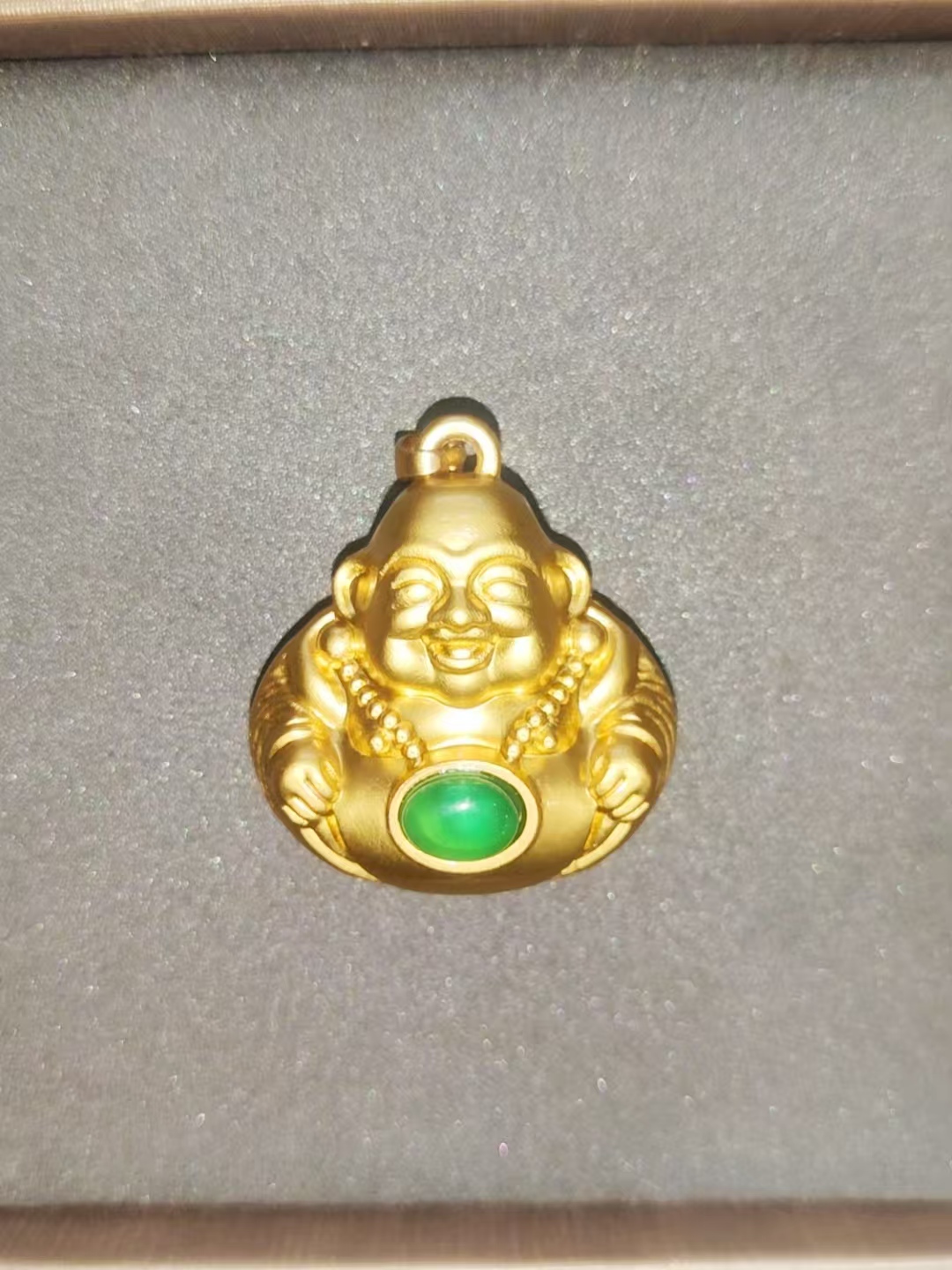 典藏 时尚轻奢 精美百搭 大克重定制佛公吊坠 LS