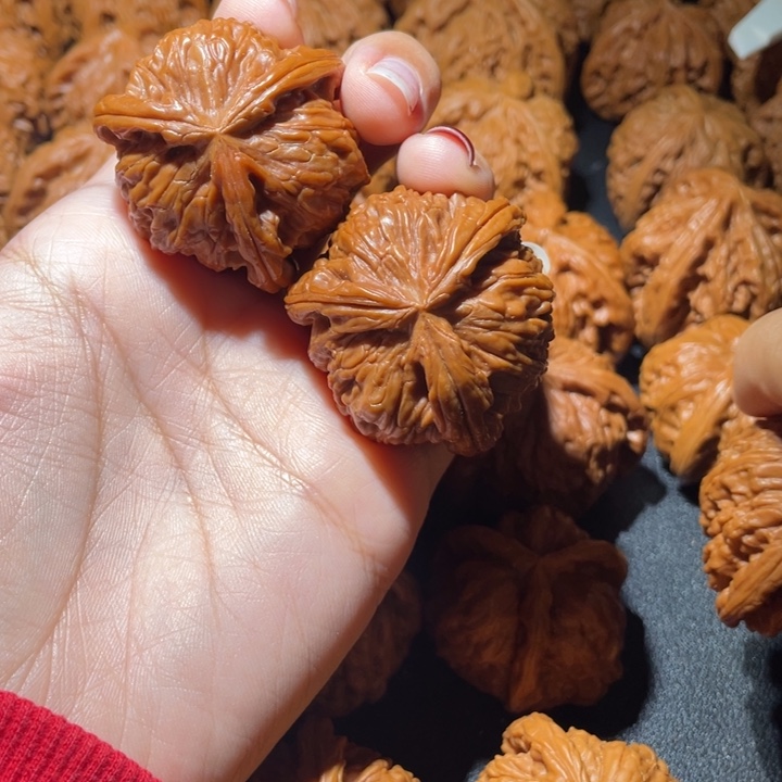 膝***生桃核吊坠小妹三棱